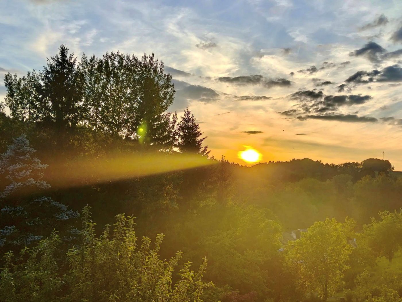 Sonnenuntergang Balkon